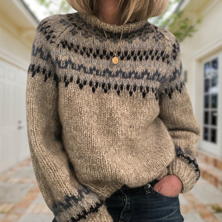 Frances | Klassisch Gemusterter Pullover