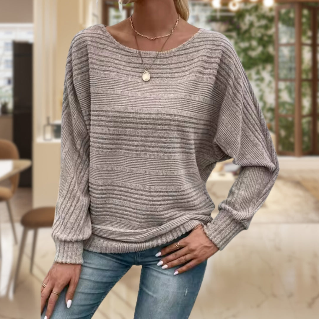 Anna | Texturierter Pullover für Damen