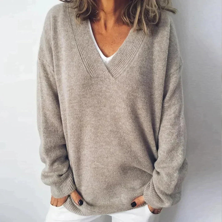 Tami | V-Ausschnitt Pullover mit langen Ärmeln