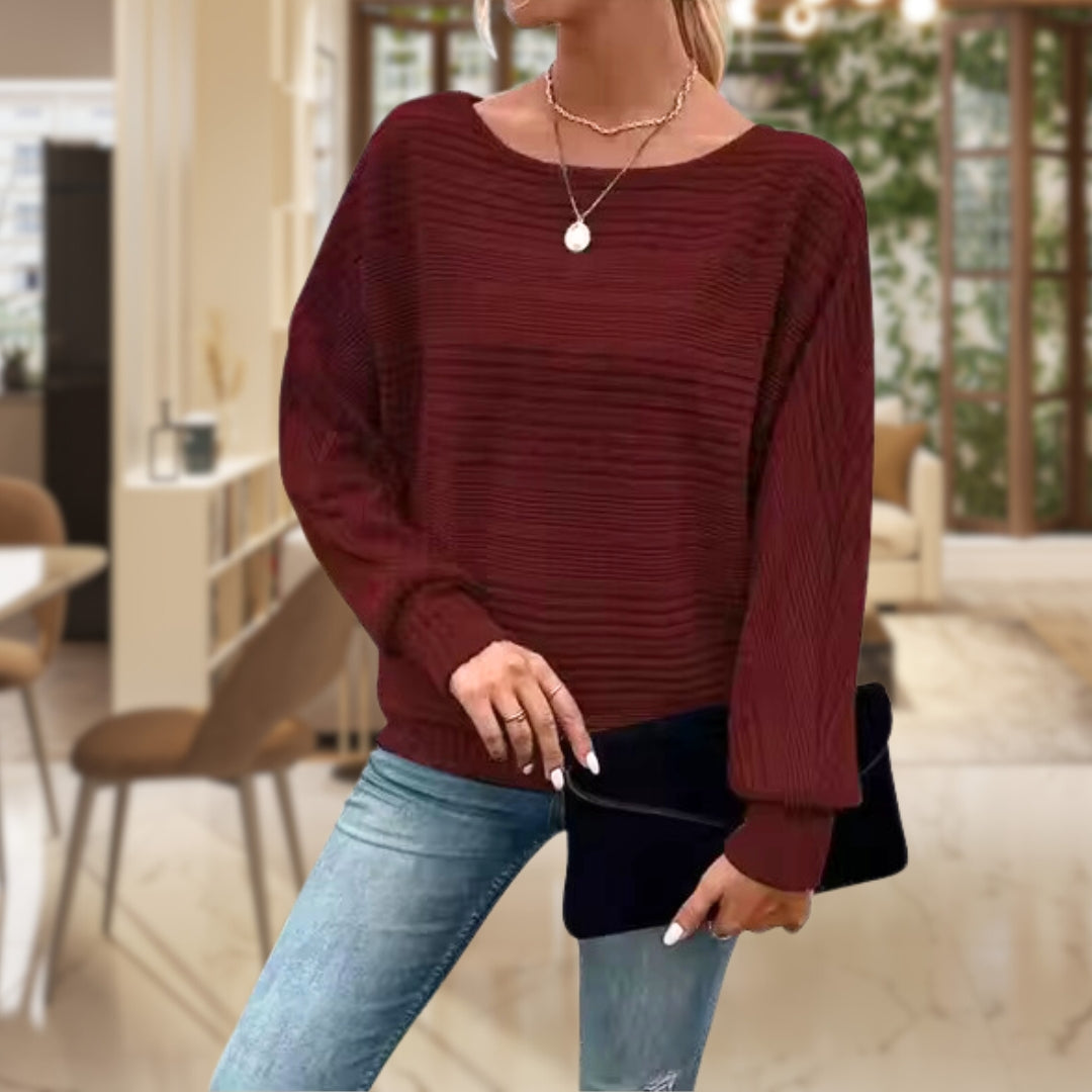 Anna | Texturierter Pullover für Damen