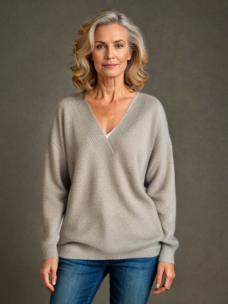 Tami | V-Ausschnitt Pullover mit langen Ärmeln