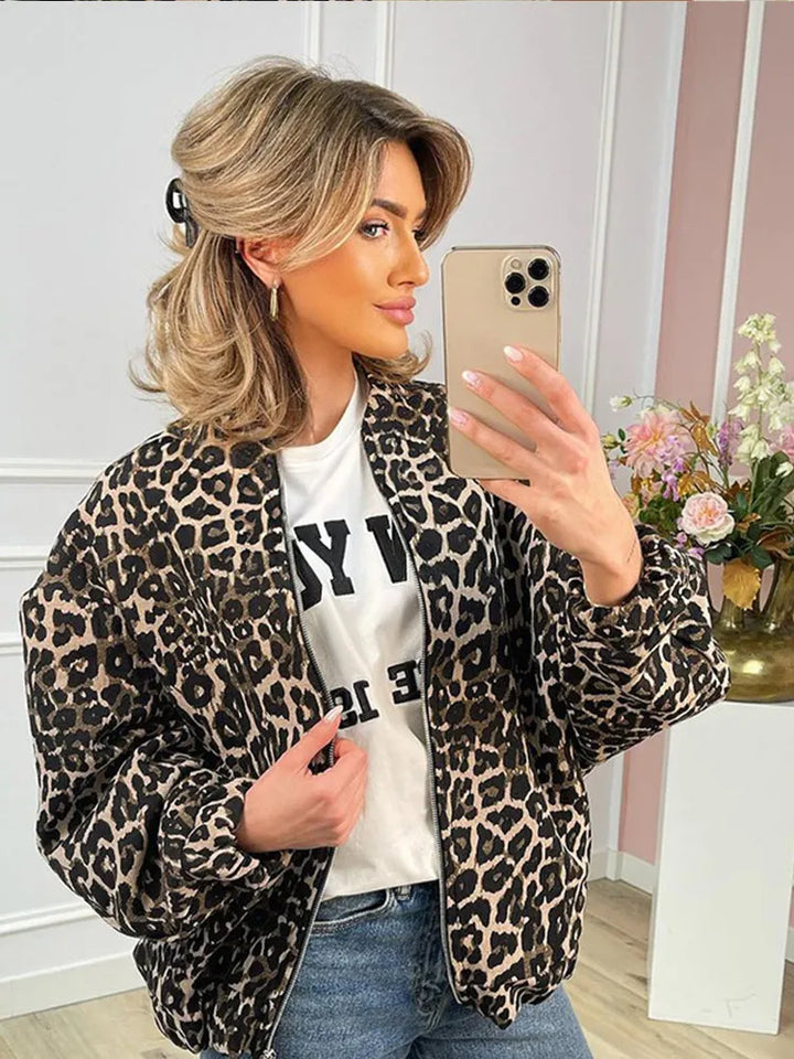 Althena | Leopard Bomberjacke