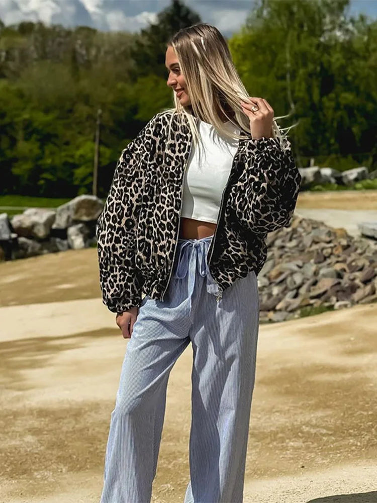 Althena | Leopard Bomberjacke