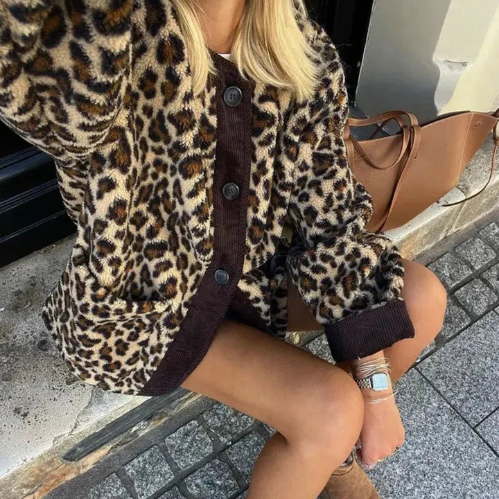 Venice | Stilvolle Leoparden-Strickjacke