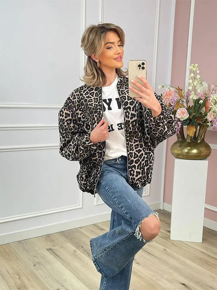 Althena | Leopard Bomberjacke