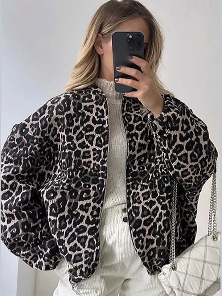 Althena | Leopard Bomberjacke